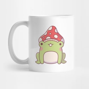 Cute Little Frog With Toadstool Mug